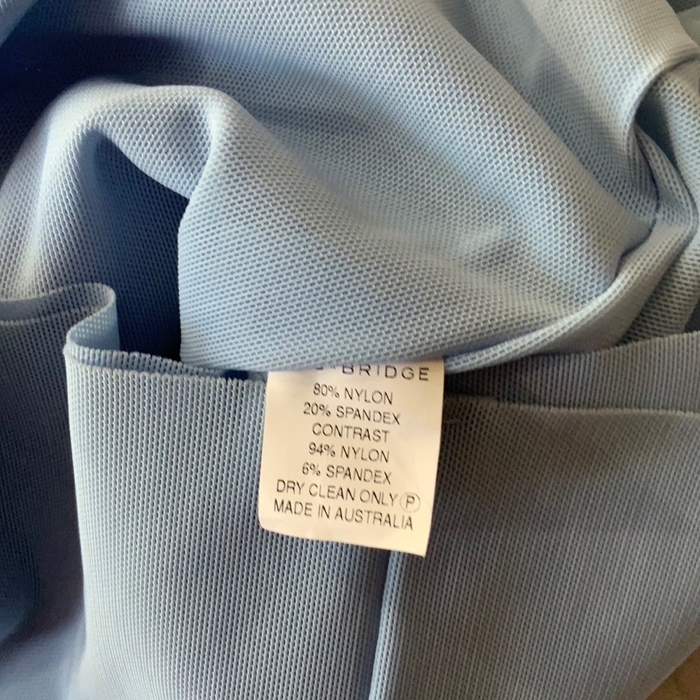 BEC N BRIDGE baby blue NWT twist-Neck absolutely gorgeous Midi Dress - Picture 10 of 10